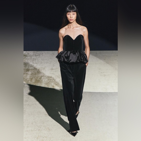 ZARA VELVET TOP ZW COLLECTION - Picture 10 of 17